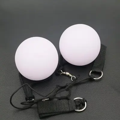Image de Boules Poi LED RVB pour Danse du Ventre - 2 Pièces
