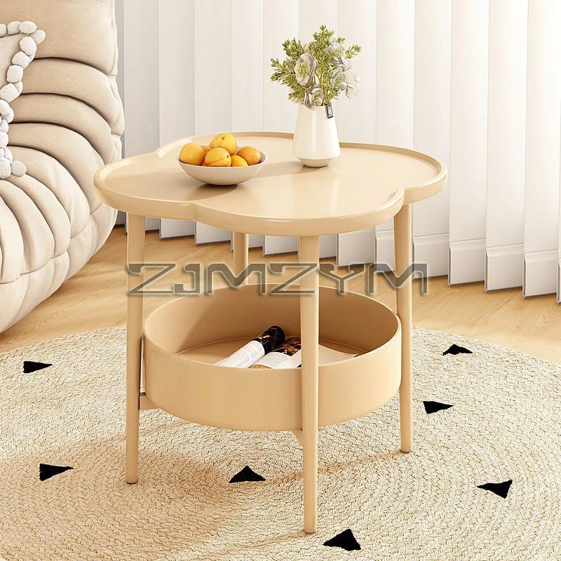 Imagen de Mesita de Noche Moderna en Crema - Diseño Minimalista y Funcional