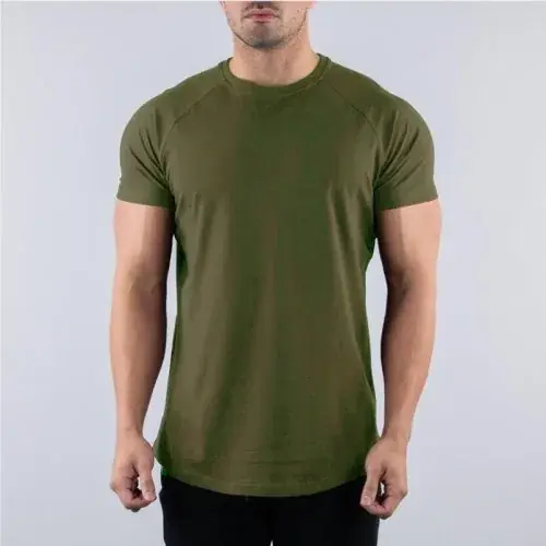 Image de T-Shirt Fitness Homme - Coton Respirant Coupe Cintrée