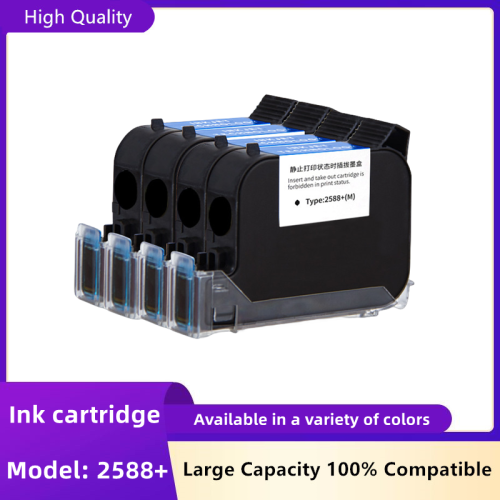 Afbeelding van Universele 42 ml Printerinktcartridge in Zwart, Rood, Blauw en Groen - Sneldrogend, 12,7 mm Printhoogte, Geschikt voor Draagbare Inkjetprinters