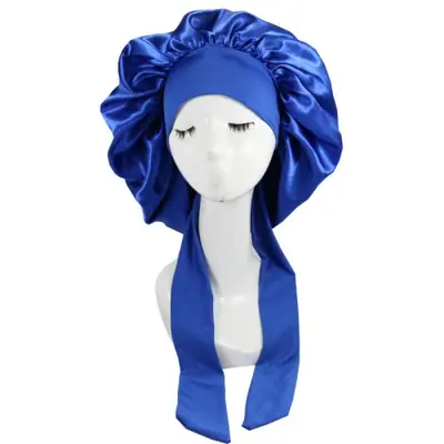 Image de Bonnet de Nuit en Satin - Soins Capillaires & Confort