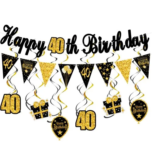 1 Set Banner 40. Geburtstag