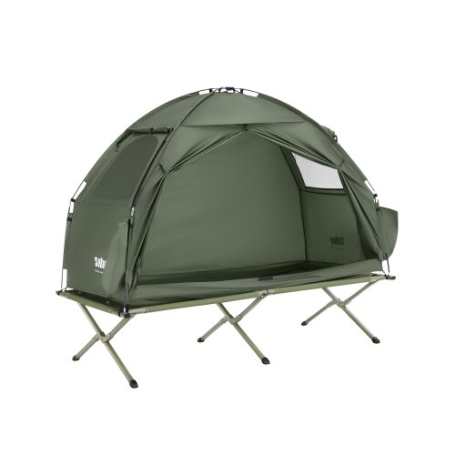 Zdjęcie Namiot kempingowy SOBUY OGS32 II – Praktyczny, Zielony, 1-osobowy