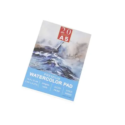 Image de Bloc Aquarelle Premium A3/A4/A5 - 140 lb, 20 Feuilles