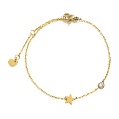Image de Bracelet Minimaliste Femme - Croix, Lune & Étoile