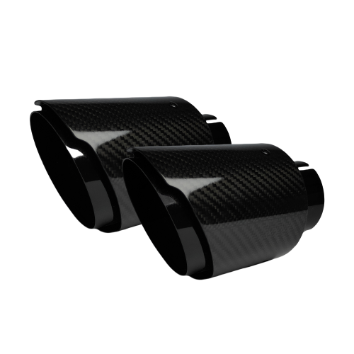 1 Stücke Universal Auto Kohlefaser Schwanz Throat Edelstahl Schalldämpfer Helle Schwarze Twill Glänzend Schalldämpfer Auspuff Düse Spitze