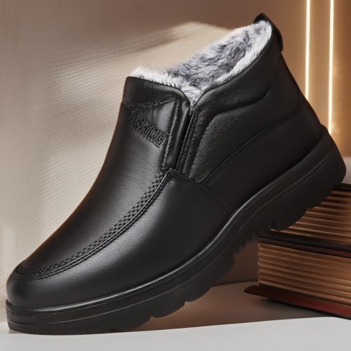 Image de Bottes d'Hiver Homme - Chaudes, Antidérapantes & Grande Taille 48
