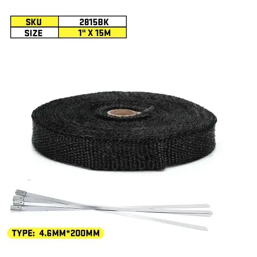 2.5cm 15m negro