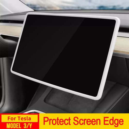 Afbeelding van Screenprotector Frame Voor Tesla Model 3 Y Highland Display Beschermhoes Middenconsole Decoratie Interieuraccessoires