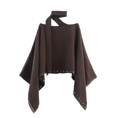 Image de Cape Été Femme - Poncho Large avec Rivets