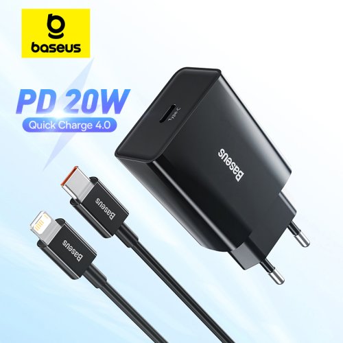 Zdjęcie Baseus 20W Quick Charge QC 3.0 PD USB Type C Szybka ładowarka do iPhone 15 14 13 12 11 X Xiaomi Samsung Phone PD Charger