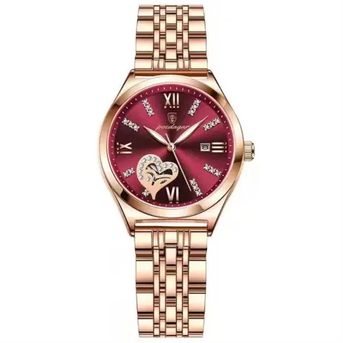 Image de Montre Femme Élégante Lumineuse en Acier Inoxydable