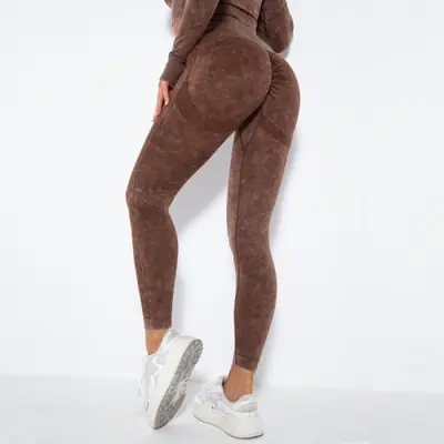 Image de Leggings Yoga Taille Haute Sans Couture