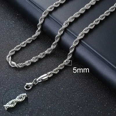 Collier Cubain Punk en Acier Inoxydable - Style Vintage