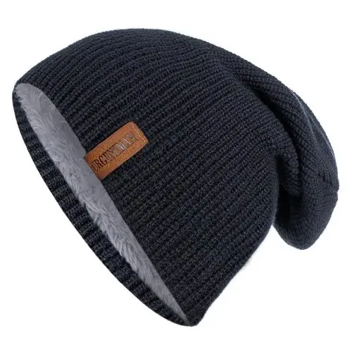Image de Bonnet Hiver Tricoté Chauffant - 16 Couleurs