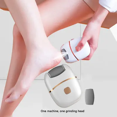 Image de Broyeur de Pied Électrique Rechargeable avec 2 Têtes de Meulage