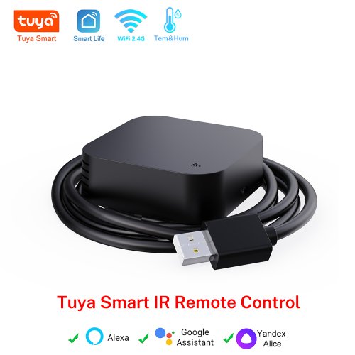 Image of Smart Universal WiFi IR Remote Control for TV, Air Conditioner, and More – Works with Alexa, Google Home, Yandex, and Google Assistant
