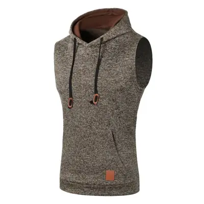 Image de Sweat à Capuche Sans Manches Homme - Débardeur Sportif & Décontracté