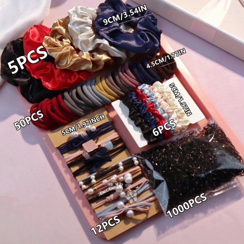 Image de Kit 1085 Accessoires Cheveux Femme - Chouchous & Bandeaux