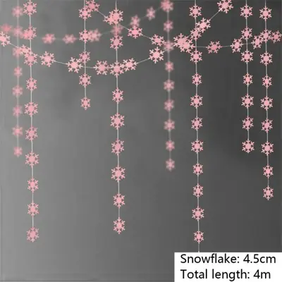Image de Guirlande Flocons de Neige Argent & Or - 4m