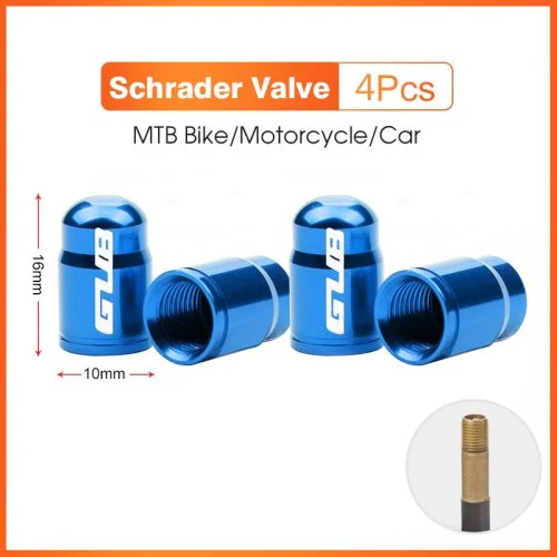 4pcs Blau-Schrader