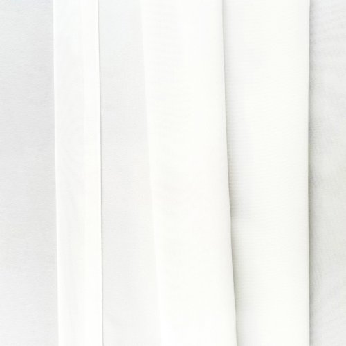 Afbeelding van Elegante Witte Chiffon Gordijnen met Luxe Voile Effect – Moderne Organza Decoratie voor Woonkamer en Slaapkamer