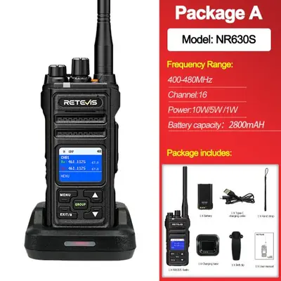 Image de Talkie-Walkie Retevis NR630S 10W - Longue Portée & Étanche