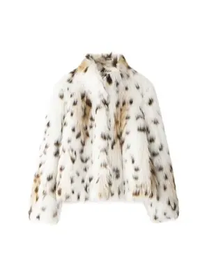 Image de Manteau Fausse Fourrure Imprimé Animal - Élégant & Chaud