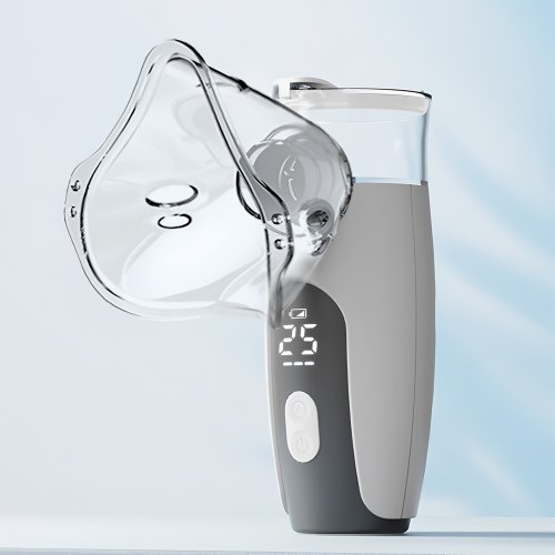 Image of Natural BreathEase Portable Mesh Nebulizer – Silent, Handheld Inhaler for Adults & Children with Herbal Mist Therapy