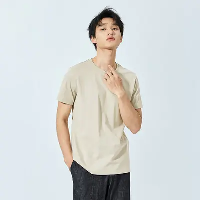 Image de T-Shirt Homme Coton Été 2025 - Col Rond Stretch
