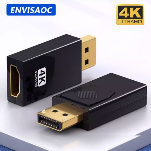 Afbeelding van 4K DisplayPort naar HDMI Adapter – Hoge-kwaliteit Video en Audio Converter voor PC, Laptop en HDTV