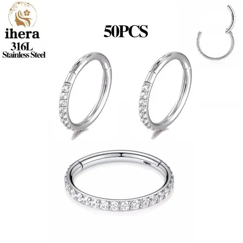 50PCS argent couleur