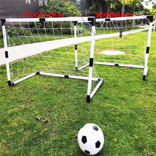 Image de Mini But de Football Pliable avec Pompe - Jeu Sportif 2 en 1 pour Enfants