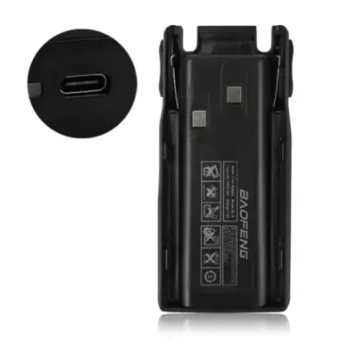 Image de Chargeur Rechargeable Type-C pour Baofeng UV-82 - Batterie Li-ion 2800/3800mAh