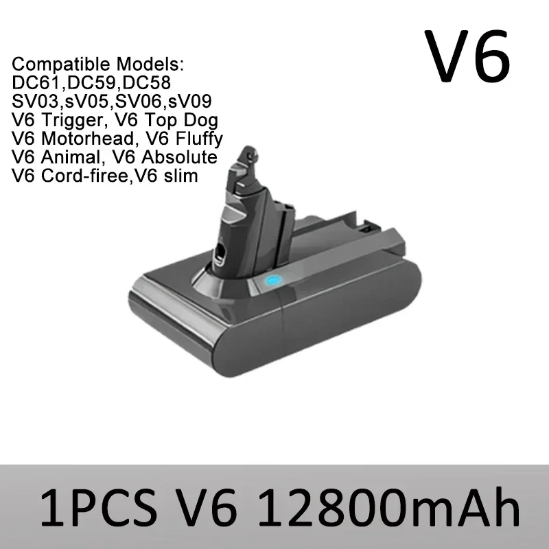 1PCS V6 12800mAh