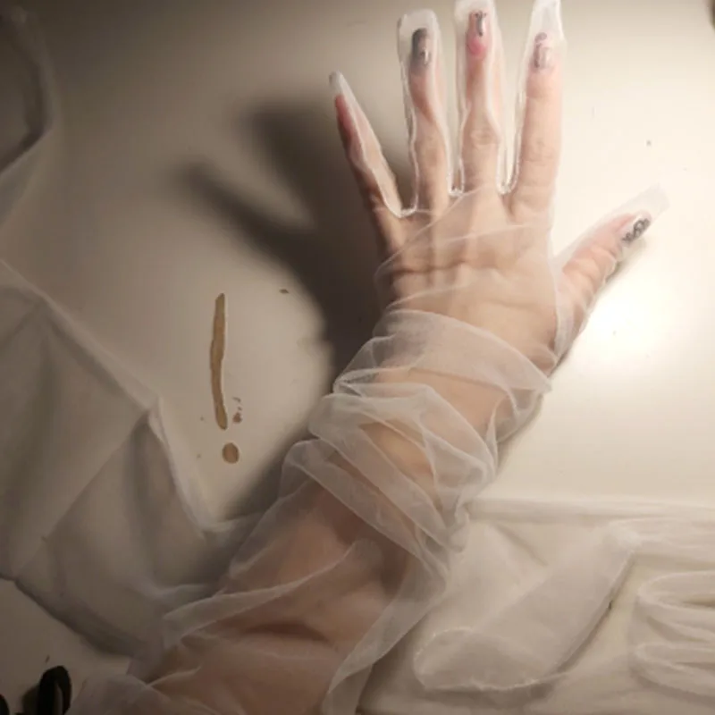 Immagine di Guanti Lunghi in Rete Velata – Eleganza Sposa e Stile Sexy