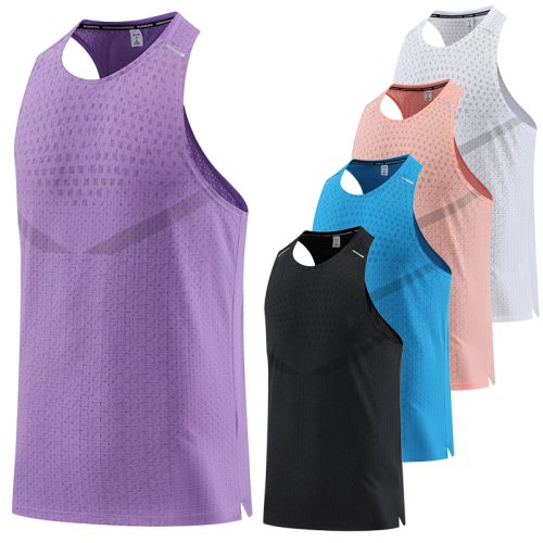Imagen de Chaleco Deportivo Transpirable para Hombre - Camiseta Sin Mangas de Malla Ligera para Gimnasio, Running, Baloncesto y Playa - Moda Verano 2024