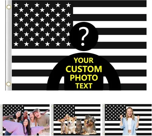 Black US Flag