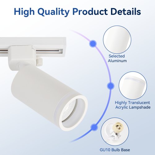Image de Spot LED GU10 Rail Lumière - Éclairage Intérieur Moderne