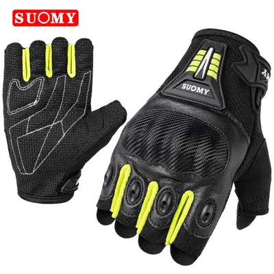Image de Gants Moto Sans Doigts Protection Coque Dure
