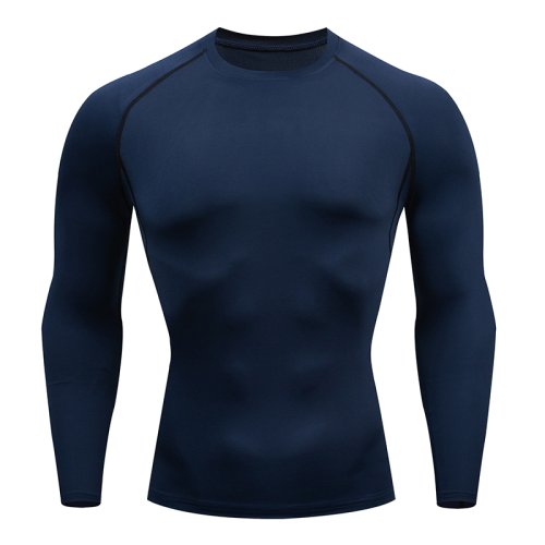 Image of Men's Compression Shirts: Get Fit Fast With Long Sleeve Athletic Workout Tops!