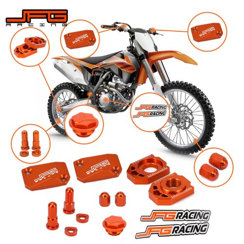 Immagine di Kit Protezioni CNC per KTM SX/SXF/XC/EXC - Stile Aggressivo