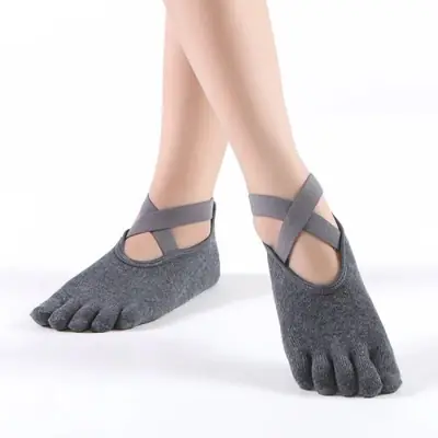 Image de Chaussettes Yoga 5 Orteils Antidérapantes pour Femmes