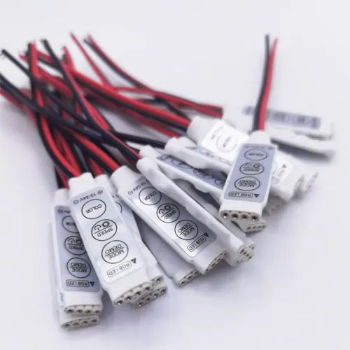 Image de Contrôleur LED RGB Mini 3 Touches - 5V/12V/24V