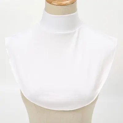 Image de Faux Col Roulé Détachable pour Hijab - Style Élégant & Confortable