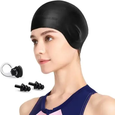 Image de Bonnet de Bain 3D Ergonomique - Pour Hommes et Femmes
