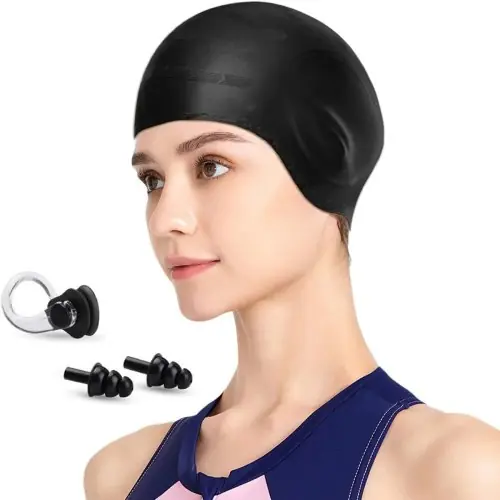 Image de Bonnet de Bain 3D Ergonomique - Pour Hommes et Femmes