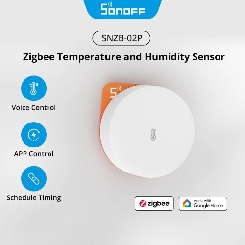 Immagine di Sensore Zigbee Temperatura e Umidità Sonoff SNZB-02P