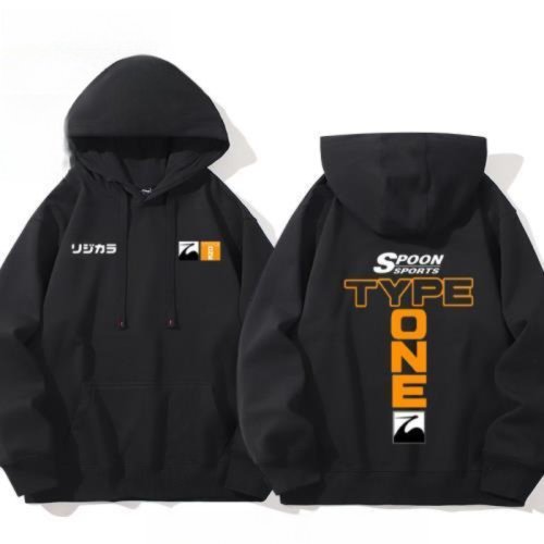 Immagine di 2025 Honda Fashion New Hot SPOON Type-ONE Honda Modified Car Civic Accord CR-Z Fans Maglione con cappuccio Abbigliamento Primavera e autunno