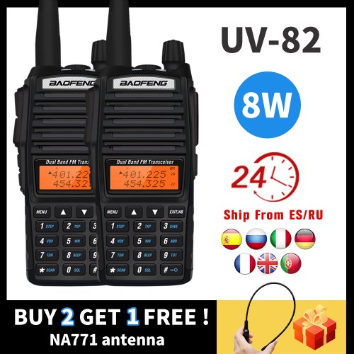 Immagine di Walkie Talkie Baofeng UV-82 8W - Comunicazione Potente e Portatile